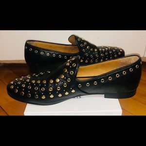 Sandro Paris Bary Black leather loafers